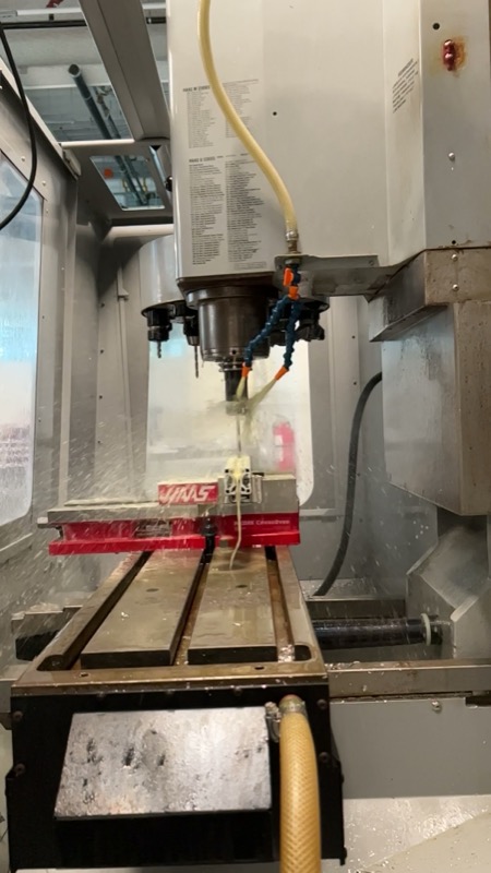 Still from the tool changer mid-cycle